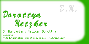 dorottya metzker business card